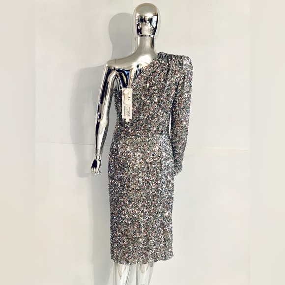 Bronx And Banco Galaxy Metallic Midi Dress - Picture 10 of 16